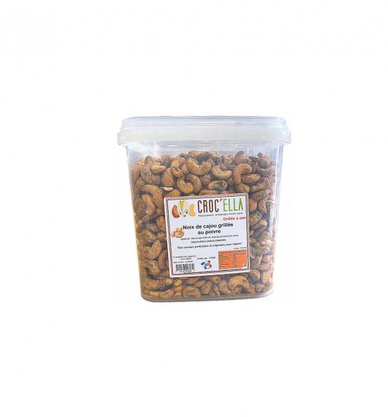 Roasted Pepper Cashews W240 - Wholesale Roasted Nuts by CROC’ELLA