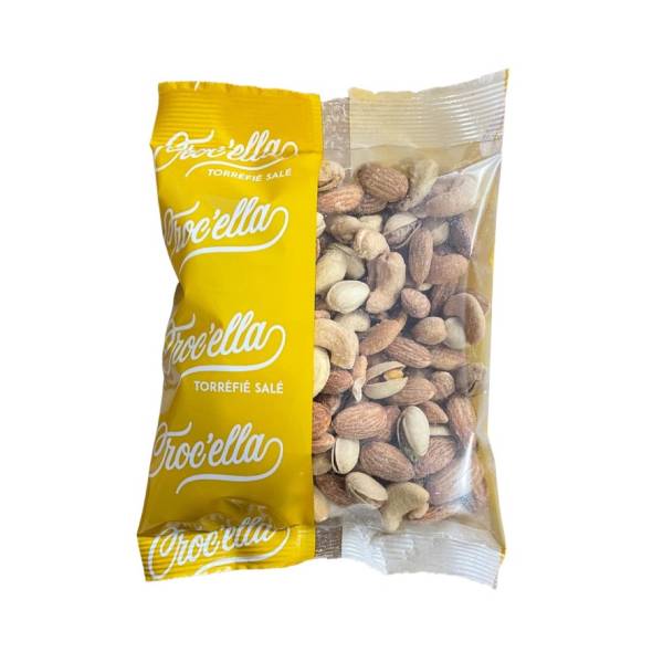 savory roasted mix (almonds, pistachios, cashews) bag croc'ella