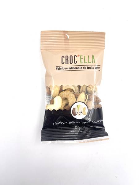 savory roasted mix (almonds, pistachios, cashews) 30g croc'ela
