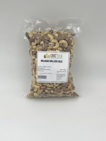 savory roasted mix (almonds, pistachios, cashews) 1kg croc'ella