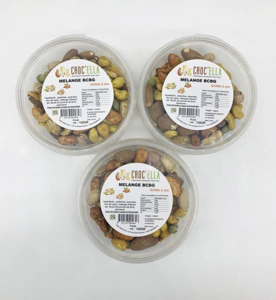 BCBG Mix with Almonds, Pistachios, Cashews, and Edamame for Food Professionals in France.