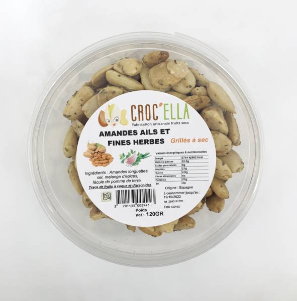 Roasted White Almonds with Garlic and Herbs